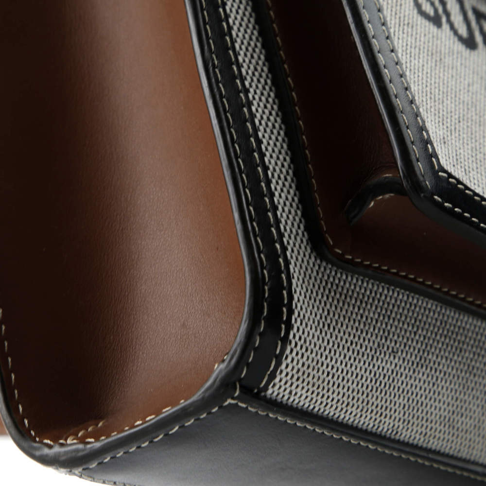 Burberry Mini Logo Pocket Tote Canvas with Leather - Picture 7 of 7
